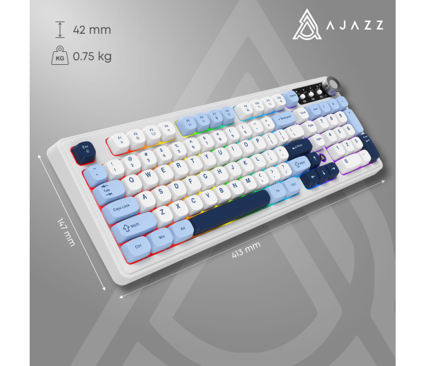 Ajazz AF98 PLUS biała - 1536381 - zdjęcie 13